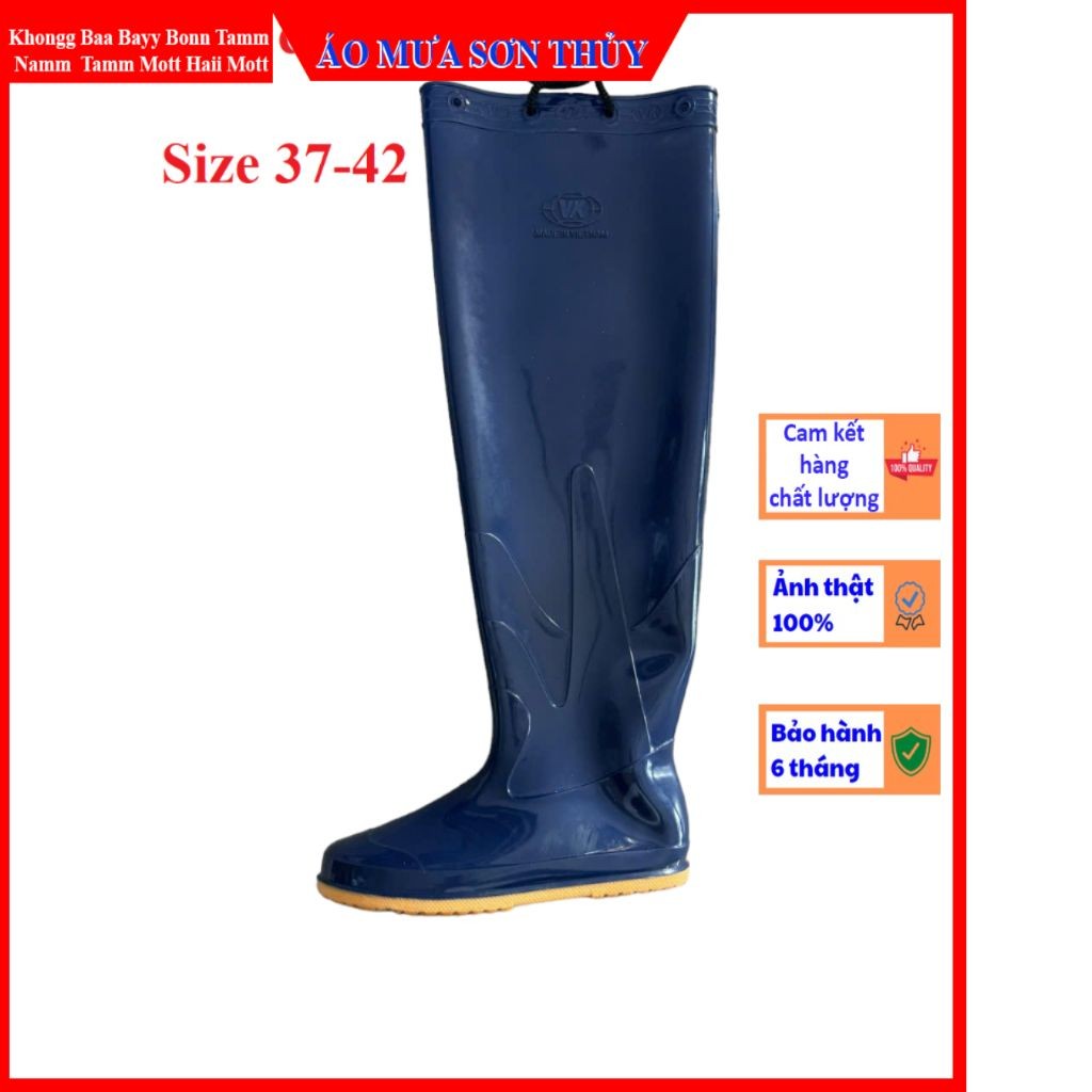 (ỦNG CẤY DÀI ) Ủng cấy Vĩnh Ký size 35-43 đế màu vàng cứng dày dặn, ủng đi cấy, ủng lội nước, ủng vk aomuasonthuyhn