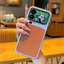 Dành cho Xiaomi 17 Pro Max, 17 Pro Case ELVEV Da họa tiết vải thiều sang trọng + Khung mạ điện Vỏ PC cứng
