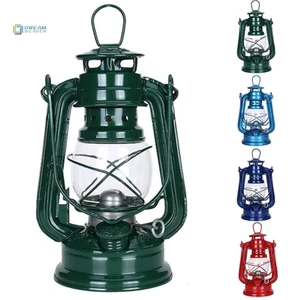 Đèn dầu đồng di động 19cm, đèn cắm trại cổ điển, đèn lồng đạo cụ ảnh