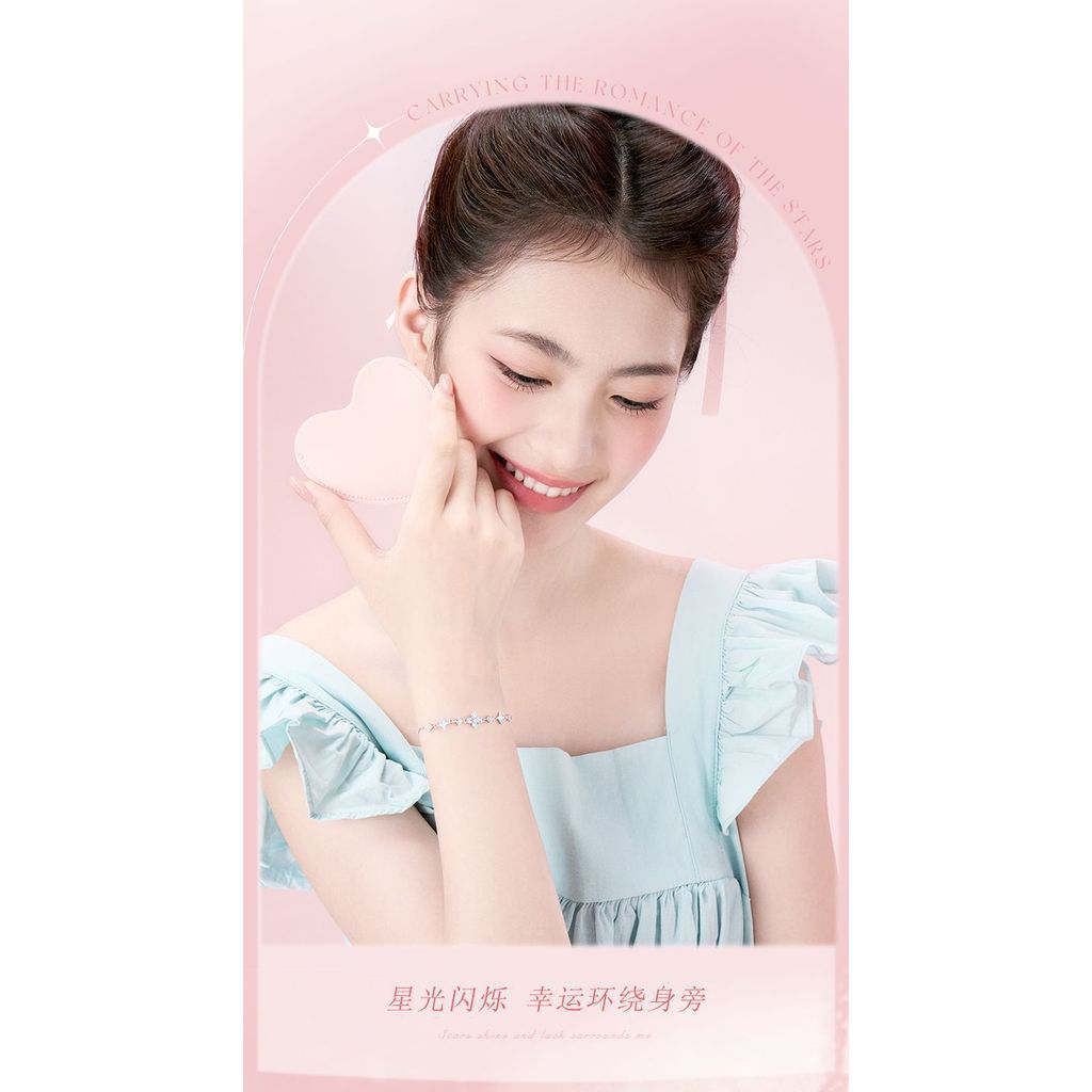 Vòng tay cỏ bốn lá phát sáng thời trang sang trọng nhẹ nhàng