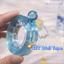 WANYEDI Dính Bóng Cán Băng, Dễ Dàng Kéo Tay Lấp Lánh Đá- Đồ Chơi Cảm Giác Giảm Căng Thẳng, Độ Bền Kéo Cao Cầu Vồng Bóng Làm Băng Thủ Công DIY