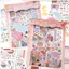 GETVOW Bộ sưu tập nhãn dán cảnh quan thu nhỏ, Nhãn dán cảnh quan PET thủ công DIY, 2 chủ đề Nhãn dán trò chơi đồ chơi DIY có thể tháo rời Hoạt động trẻ em