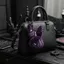 DWEL Dark Bunny Sang Trọng Búp Bê, Sang Trọng Thiết Kế Dễ Thương Thỏ Sang Trọng Móc Khóa, Dễ Thương Thêu Phong Cách Gothic Thân Thiện Với Da Thỏ Túi Quyến Rũ Bạn Bè Quà Tặng