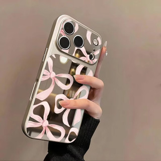 Ốp Điện Thoại Gương Nơ Nhiều Màu Sắc Cho Tecno Spark 50 40 Pro + 40C SLIM GO 3 1 1S 20 20C 10 10C Gương Trang Điểm Acrylic Chống Sốc