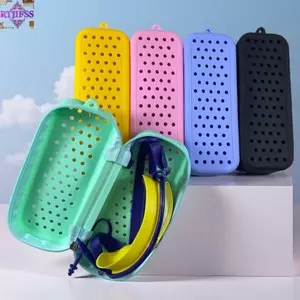 Kính bơi RTJIFSS, Túi đựng kính mắt thoáng khí bằng silicon, Kính bơi đục lỗ bền di động Bảo vệ sử dụng du lịch