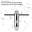 Tay cầm SRVN T Có thể điều chỉnh Giá đỡ cờ lê Ratchet Tap M3-8 M5-12 để cắt ren thủ công bằng kim loại và nhựa.