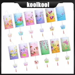 Kool Gói 12 Đèn Lồng Hoa Treo Đèn Lồng Giấy Hoa Đèn Treo