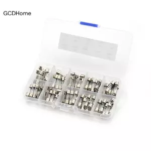 GCDHome 100 Cái / lốc 5x20mm Qui Thổi Ống Kính Cầu Chì Các Loại Bộ Dụng Cụ Cầu Chì Thổi Nhanh 0.2A ~ 20A HOT