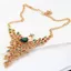 Hàng Ngày Đẹp Phóng Đại Tinh Tế Con Công Full Kim Cương Vòng Cổ Nữ Retro Hợp Kim Kẽm Xương Đòn Dây Chuyền Áo Len Dây Xích Phụ Kiện N202026-6-11