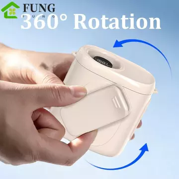 Quạt cầm tay cầm tay FUNG, Quạt treo thắt lưng hoạt động yên tĩnh có thể sạc lại USB, Kẹp mini trên quạt làm mát mini kẹp cầm tay Du lịch