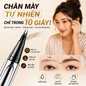 🔥sốc🔥Lông mày như mẹ sinh bút nước kẻ mày | Chống nước mồ hôi bút kẻ mày 2 đầu | Lâu trôi không lem bút kẻ mày 2 nhánh