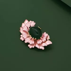 Begonia Hoa Cổ Thổ Cẩm Phong Cách Trung Hoa Ánh Sáng Sang Trọng Men Sang Trọng Phù Hợp Với Pin Cao Cấp Trâm 6.16