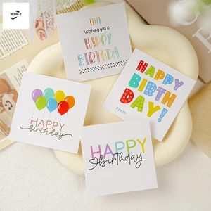 Bộ 50 Bóng Chúc Mừng Sinh Nhật Mini Viết Thẻ Để Trang Trí Hoa Bánh