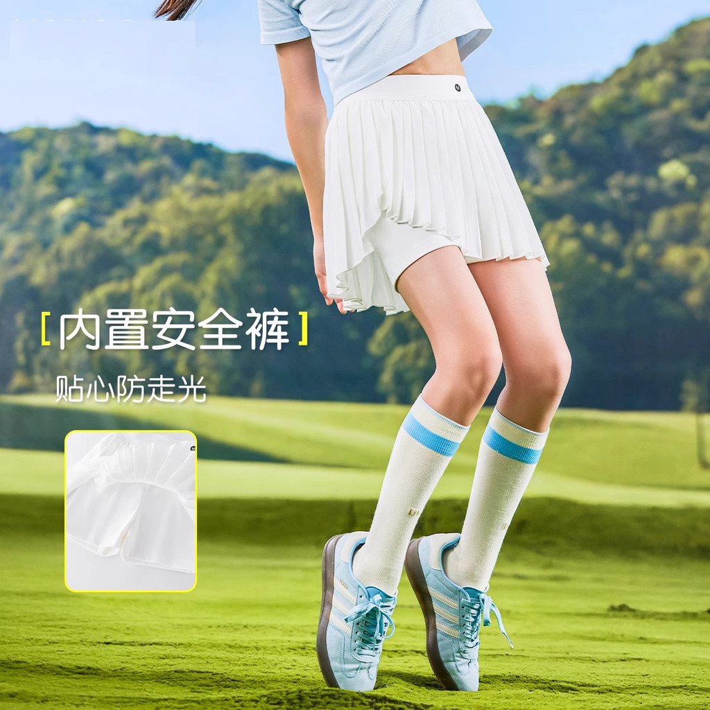 Bé Gái Mùa Hè Nhanh Khô Váy Ngắn Thể Thao Mùa Hè Culottes Bóng Thể Thao Váy Xếp Ly Thường Ngày