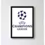 Champions League Premier League Serie A Bundesliga Ligue 1 La Liga Logo Không Khung Vải Chống Thấm Nước Poster, Bóng Đá Nghệ Thuật Treo Tường Cho Thanh Thể Thao Trang Trí Phòng Quạt