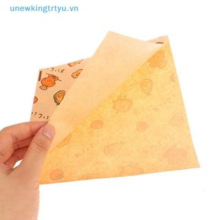 Unewtyu 50 Cái Hoạt Hình Dễ Thương Giấy Sáp Vuông Bánh Sandwich Burger Khoai Tây Chiên Bọc Túi Giấy Wd Giấy Nướng Thực Phẩm Túi Đựng VN