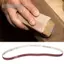 Belleshopp Bộ phận mài đai Der Công cụ mài APER Đánh bóng gỗ Arieurniture Phần cứng Ding Aum Oxide Fine Grit Kit 10PCing Dải mài mòn St 533 X 9mm (240