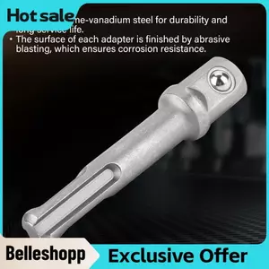 Belleshopp Fafeicy Ổ Cắm Cờ Lê Adapter Khoan 3PC SDS Plus Thép 2PC Lục Giác Nối Dài Điện Dụng Cụ Phụ Kiện Chrome Vanadium 6150