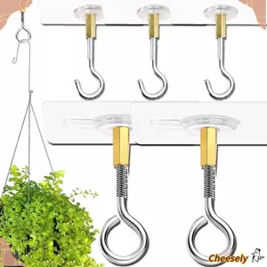 GIÁ RẺ 1 Cái Giá Treo Chậu Hoa Cây, Dụng Cụ Bảo Quản Móc Trần Hạng Nặng, Không Đục Lỗ Gắn Tường Mạnh Mẽ Liền Mạch Móc Trong Suốt