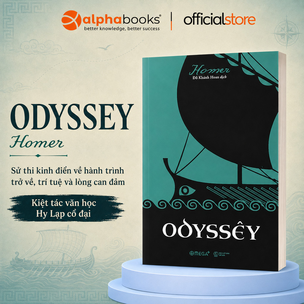 Sách Odyssêy - Sử Thi Kinh Điển Hy Lạp, Thần Thoại Và Văn Minh Phương Tây - Homer (Omega Plus)
