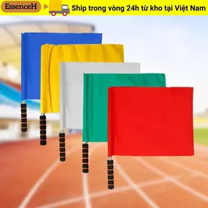 ESSENCEH Linesman Cờ, Cờ trọng tài bóng đá nhiều màu chuyên nghiệp, Cờ tín hiệu bằng thép không gỉ cụ thể thi đấu