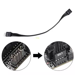 Btsg Cáp Nối Dài 9Pin USB 2 0 Tốc Độ Cao Nam Sang Nữ Cho Bo Mạch Chủ Máy Tính
