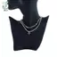Hình Học Hai Lớp Boho Trái Tim Nelace Pha Lê Vintage Mặt Dây Chuyền Zircon Món Quà Trang Sức Cho Bé Gái