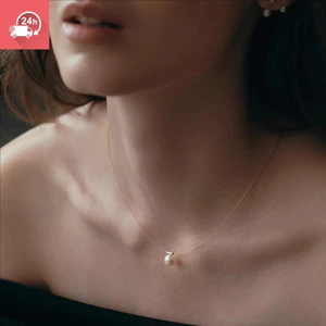 Vòng cổ phong cách tiệc cao cấp ngọc trai nước ngọt tự nhiên dành cho nữ
