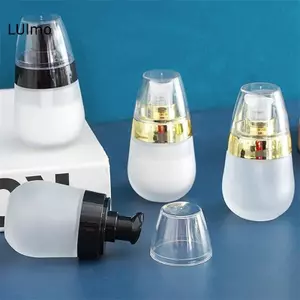 LUImo Chân Không Mờ Chai Thủy Tinh Trống Đổ Lại Hộp Đựng 30ml Trang Điểm Mỹ Phẩm Kem Dưỡng Da Mặt Lọ Thuốc Mỡ Bơm Chai Du Lịch SBS
