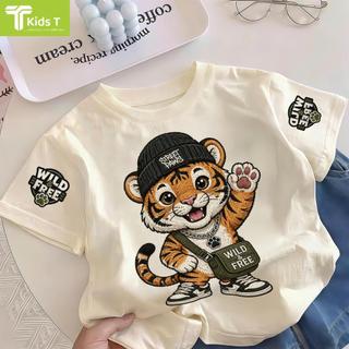 COD✅ (Hồ Chí Minh)Kids T Mall Áo phông tay ngắn In hình hoạt hình Áo Kiểu rộng và ấn tượng Trẻ em thời trang #VN94