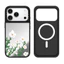 Ốp điện thoại từ tính gương hoa tươi đơn giản cho iPhone 17 Pro Max 16 15 14 Plus 13 12 11 17 Vỏ khí Vỏ bảo vệ chống sốc