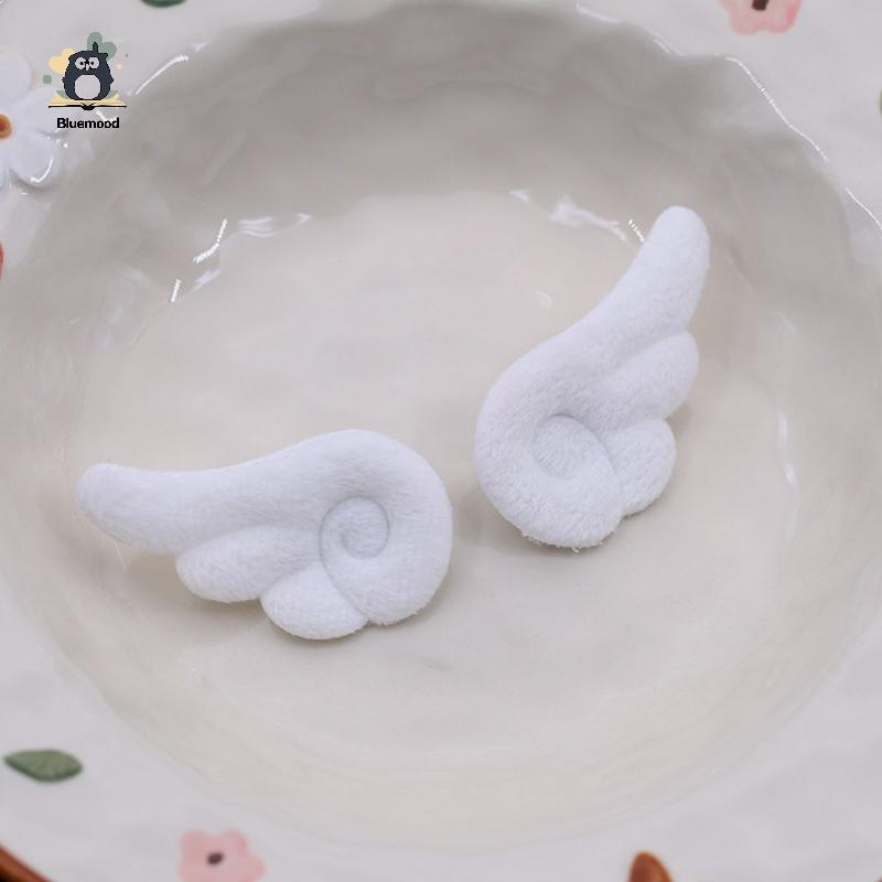 [Bluemood] 1 Đôi Cánh Thiên Thần Nhỏ Thổ Cẩm Phong Cách Nhật Bản Ngọt Ngào Trang Trí Quần Áo Y2K Sang Trọng Túi Mũ Phụ Kiện Mới