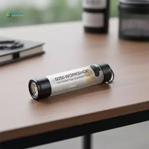 Đèn pin LED Mini 1PC Độ sáng cao Đèn móc khóa cho cắm trại ngoài trời Đi bộ đường dài Sử dụng khẩn cấp mới