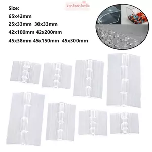 ITRUMPET 2 Bản Lề Cửa, Bản Lề Gấp Nhựa Trong Suốt Có Thể Gập Lại, Bền 270 Độ Acrylic Nội Thất Phần Cứng Cửa Tủ