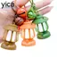 Mặt dây chuyền LED YICA, có đèn LED treo móc khóa Móc khóa đèn lồng Mini, mặt dây chuyền trang trí ba lô bằng nhựa