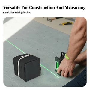 Hộp đựng mức Laser Hộp đựng máy quét dây kéo màu bạc Túi có khóa kéo