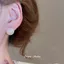 Kim Thép Hình Học Bông Tai Ngọc Trai Bộ Retro Thanh Lịch Hàng Ngày Đi Lại Phù Hợp Với Bông Tai Nhẹ Sang Trọng Cao Cấp Bông Tai Nữ