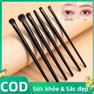 Trong Kho 6Pcs Chuyên Nghiệp Mềm Mại Trang Điểm Mắt Bàn Chải Thiết Lập Cho Eyeshadow Eyeliner Lông Mày Cá Tuyết