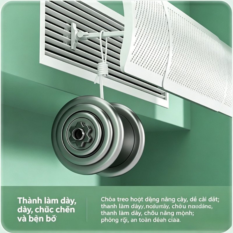 Tấm Chắn Gió Điều Hòa Âm Trần Co Giãn Xoay 180 Độ Chống Thổi Trực Tiếp Tán Gió Mềm