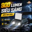 Đèn đội đầu 900 Lumen, Siêu sáng, Chống nước IPX5, 5 chế độ chiếu sáng, Sạc Type-C, Thích hợp cho cắm trại và câu cá đêm