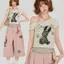 Milyfashion In Hình Giả Hai Mảnh Gạc Áo Thun Ngắn Tay Mùa Hè Phong Cách Mới Cổ Dây Ngắn Áo Cho Bé Y2K SKTU