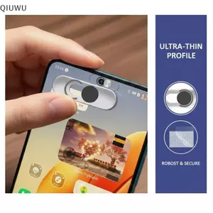 QIUWU Webcam Cover Chống nhìn trộm Trượt siêu mỏng Bảo vệ Camera riêng tư trong suốt cho điện thoại di động Galaxy Pixel.