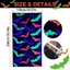 DONOVANQQ Rèm In Halloween, Rèm Thiếc Huỳnh Quang Lấp Lánh 1x2M, Bền Ngộ nghĩnh Tự Dính Sáng Tạo Nền Đáng Sợ Đồ Dùng Tiệc Tua Rua Tường
