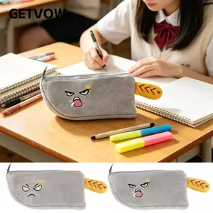 Túi đựng bút GETVOW, Bút chì biểu hiện tức giận dung tích lớn, Dụng cụ sắp xếp văn phòng phẩm sang trọng sáng tạo Đồ dùng học tập