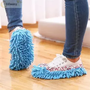 Dép lau nhà sợi nhỏ EDIWANY 1 Dép lau nhà, Dép lau nhà tái sử dụng có thể tháo rời, Khăn lau sợi nhỏ có thể giặt được đa chức năng Phòng tắm