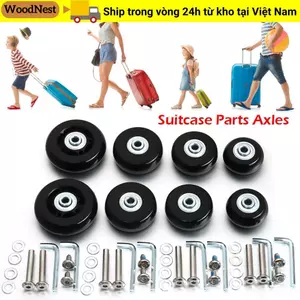 WOODNEST 57-59MM Bánh xe hành lý du lịch Trượt Dia40mm / 50mm / 60mm Sửa chữa bánh xe im lặng