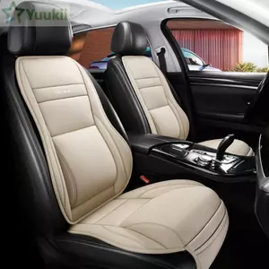 Vỏ bọc ghế ô tô YUUKII, Bộ đệm hỗ trợ chân ô tô thoáng khí, Đệm hỗ trợ thắt lưng ô tô bằng da chống nước đa năng bền bỉ cho hầu hết các loại ô tô, SUV & Xe tải
