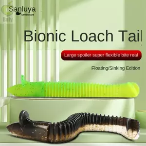 ROLY 10 Cái Mồi Câu Cá Đuôi Mềm, Mùi Cá Mô Phỏng Giun Dụ, 2025 Chủ Đề 7cm / 9cm Mồi Câu Cá Nhân Tạo
