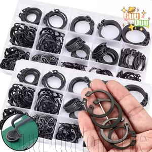 Bộ kẹp giữ thép Mangan - Vòng bi trục - Vòng đệm bên ngoài loại C - Kẹp khóa 3-32mm - Dây buộc linh kiện cơ khí / Giao hàng miễn phí