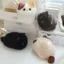 Đồ chơi sang trọng cho mèo QEARY, Thú nhồi bông tròn Búp bê mèo con, Birthyday Xmas 20cm Phim hoạt hình Mèo đen lông tơ Đồ chơi trẻ em sang trọng